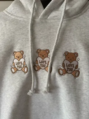Pink Coconut Sun-kissed coconut bear hoodie thumbnail 2