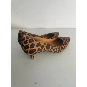 Women's J.Crew‎ Leopard Print Heels Calf fur Size 6.5 GUC! thumbnail 2