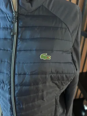 Women's Lacoste Sport Down Technical Golf Jacket size 40 or M blue sides stretch thumbnail 3