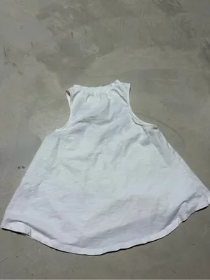 THML White Floral Embroidered Tank top XS thumbnail 6