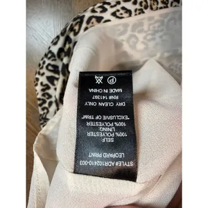 ASTR NWT The Label Leopard Print Lace Trim Midi Slip Dress Satin Size Medium thumbnail 8