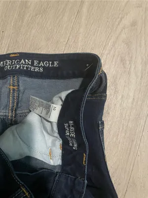 American Eagle Outfitters Dark Blue Skinny Jeans thumbnail 3