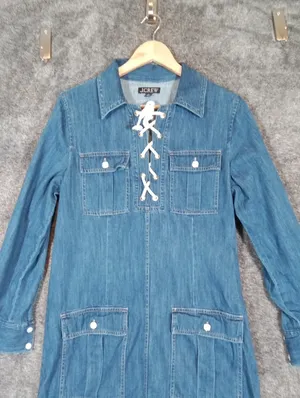 J. Crew Harbour Denium Dress In Indigo Wash Cotton Shift Dress Womens Sz 4 thumbnail 5