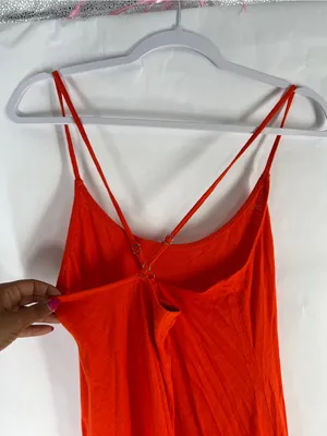 J.Crew Strappy Knit Midi Dress Size Small Orange thumbnail 6