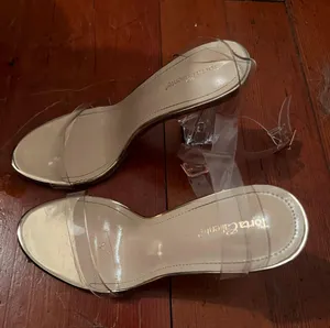 Clear Strappy Heels Size 6.5 thumbnail 1