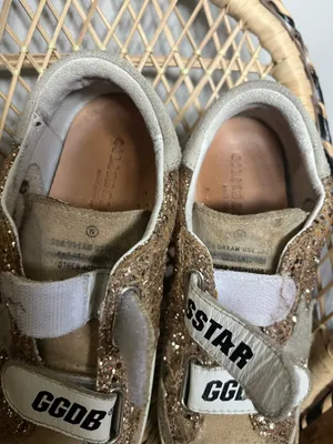 Girls size 1 old school golden goose tennis shoe thumbnail 7