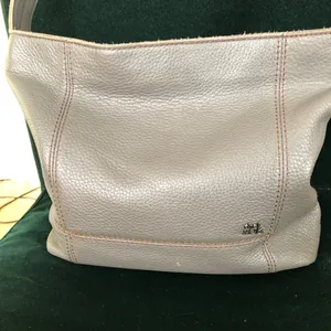 The Sak Gray Leather Shoulder Purse thumbnail 2