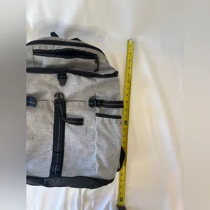 Gray Men’s Backpack with Black Trim Adidas Black And Gray Backpack unisex thumbnail 5