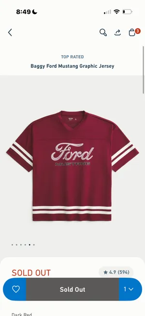 hollister oversized ford mustang jersey tee thumbnail 5