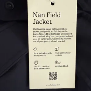 Halfdays Nan Field Jacket Womens Small Navy Blue Cargo‎ Hiking Coat Full Zip New thumbnail 6
