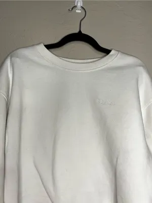 Rhythm Classic Crew Neck White‎ Cozy Fleece Sweatshirt thumbnail 3