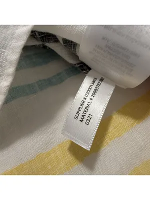 Lauren Ralph Lauren Linen Striped Henley Tunic Blouse White Nautical Sz M Medium thumbnail 13