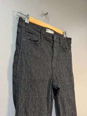 Black Free People Textured Super Skinny Pants Size 29 VGUC thumbnail 3