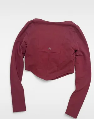 Alo Yoga Corset Long Sleeve Top thumbnail 3
