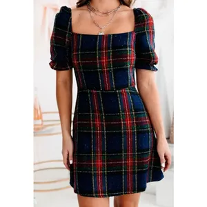 ✨FORE Plaid Holiday Sz Medium Dress✨ Blue thumbnail 2