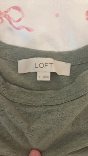 Green loft blouse with ruffled sleeves thumbnail 2