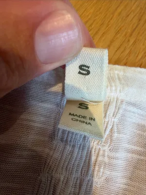 TINY BY ANTHROPOLOGIE Cotton/Silk Embroidered 3/4 Sleeve Top Small - C69-034 thumbnail 3