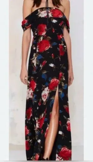 Lulu's Off the Shoulder Floral Maxi Dress thumbnail 4