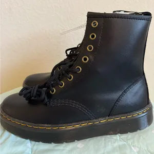 NEW Dr. Martens. Zavala Black Leather Boots Womens size 8 thumbnail 1