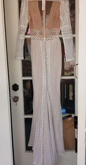 Crochet gown White thumbnail 2