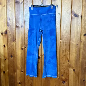 Blue Tie-Dye Yoga Pants PINK Victoria’s Secret large lounge pants high waisted thumbnail 2
