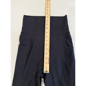 Free People Capri Leggings Womens XS Black Active Adjustable Hem Yoga Gym Travel thumbnail 5