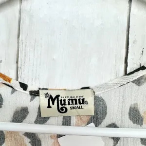 Show Me Your Mumu Dress‎ Womens Small Circus Mini Leopard Print Cold Shoulder thumbnail 2