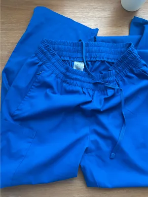 WonderWink Royal blue scrubs boundless straight leg pants thumbnail 3