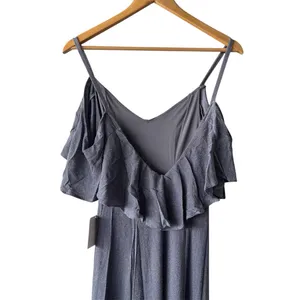 Show Me Your Mumu Renee Ruffle Maxi Dress Dancing Queen Shine Smoke Small NWT thumbnail 7