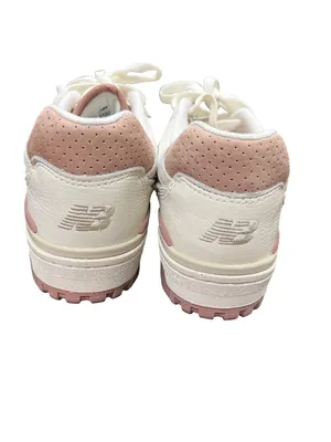 New Balance 550 wms white pink leather suede retro low sneakers sz 8B SKU 10-449 thumbnail 12