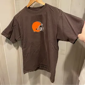 Reebok Cleveland Browns football t-shirt Hillis #40 sports nostalgia thumbnail 1