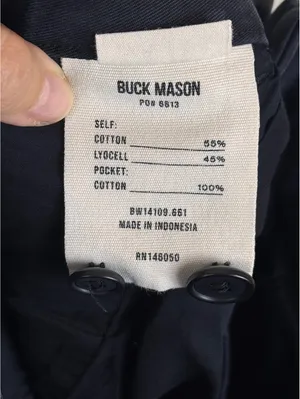Buck Mason Women’s Black Straight Leg Cotton Lyocell Pants Size 25 Raw Hem thumbnail 7