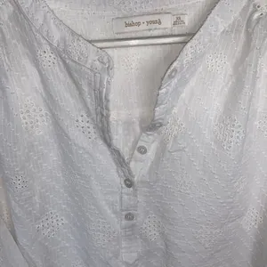 Bishop + young Harmony Button-down Blouse in Oyster New with Tag W-585 Sz XS thumbnail 6