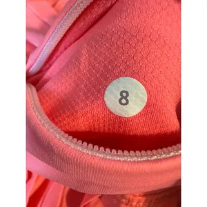 Lululemon Pleated Tennis Skort Coral Neon Orange Athletic Skirt Zipper Pocket‎ thumbnail 7