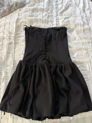 Black Strapless Dress Size M thumbnail 2