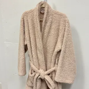 Pottery Barn Unisex Cozy Comfort Robe Teddy Plush Cozy Comfy Belted Large Beige‎ thumbnail 6
