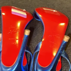 Christian Louboutin blue O Marlyn Heel size 37.5 thumbnail 4