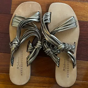 NEW Anthropologie Matisse Mystic Sandals Vacation Slides Boho Bronze Brown 6M thumbnail 4