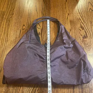 Mondetta Purple Nylon Shimmer Shoulder Bag Tote Travel Gym Bag thumbnail 5