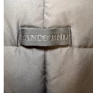 Lands End‎ Black Down Puffer Coat Womens Medium 10-12 Quilted Long Winter Jacket thumbnail 11
