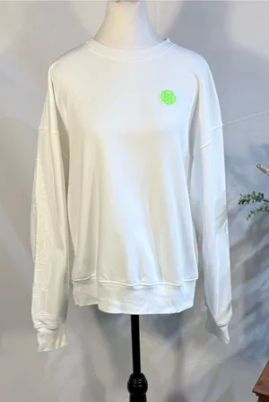G/FORE Coordinates French Terry Oversized Pullover Sweatshirt White Sz L🧡 Size L thumbnail 1