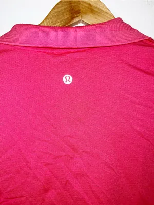 Lululemon Women's Pink Collared Cropped Short-Sleeve Polo thumbnail 6