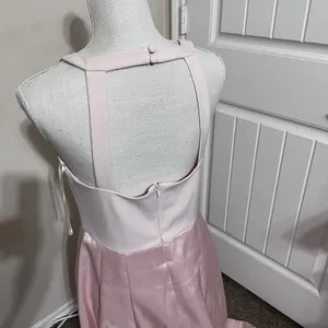 Eliza J Sz 10 Pink Blush High‎ Low Formal Dress Sleeveless Open Back thumbnail 5
