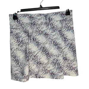 Pebble Beach Performance Skort Women's Size Medium White Blue Print Golf‎ Tennis thumbnail 8