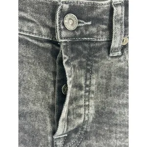 7 For All Mankind Luxe Vintage High Waist Raw Hem Jeans Washed Black Denim 25‎ thumbnail 7