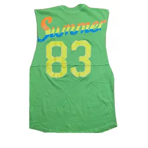 Spirit Jersey Tank Top Sleeveless Women's Size XSmall Neon Green Summer 83‎ NEW thumbnail 2