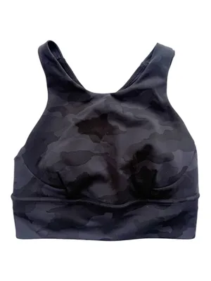 Lululemon Wunder Train Longline Bra - Heritage 365 Camo Deep Coal Multi Size 6 thumbnail 3