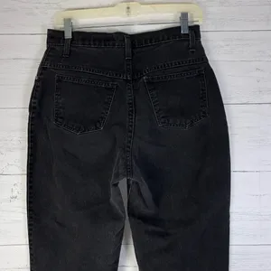 Vintage Sasson mom tapered jeans black high waisted womens size 11-12 (30X26) thumbnail 5