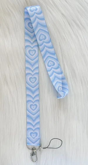 Blue heart lanyard thumbnail 1