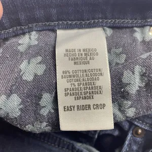 Lucky Brand Dungarees Jeans Easy‎ Rider Crop Women's Size 12/31" Dark Wash EUC thumbnail 2